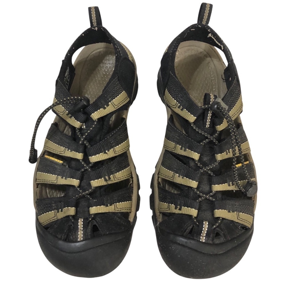 Keen Newport H2 Sport Sandals Water Shoes Black/Olive Green US 8.5 EU 41 - Picture 2 of 11